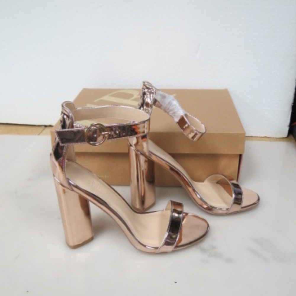 Charlotte Russe 6M Lyra Rose Gold 4.25"Heels PM18K